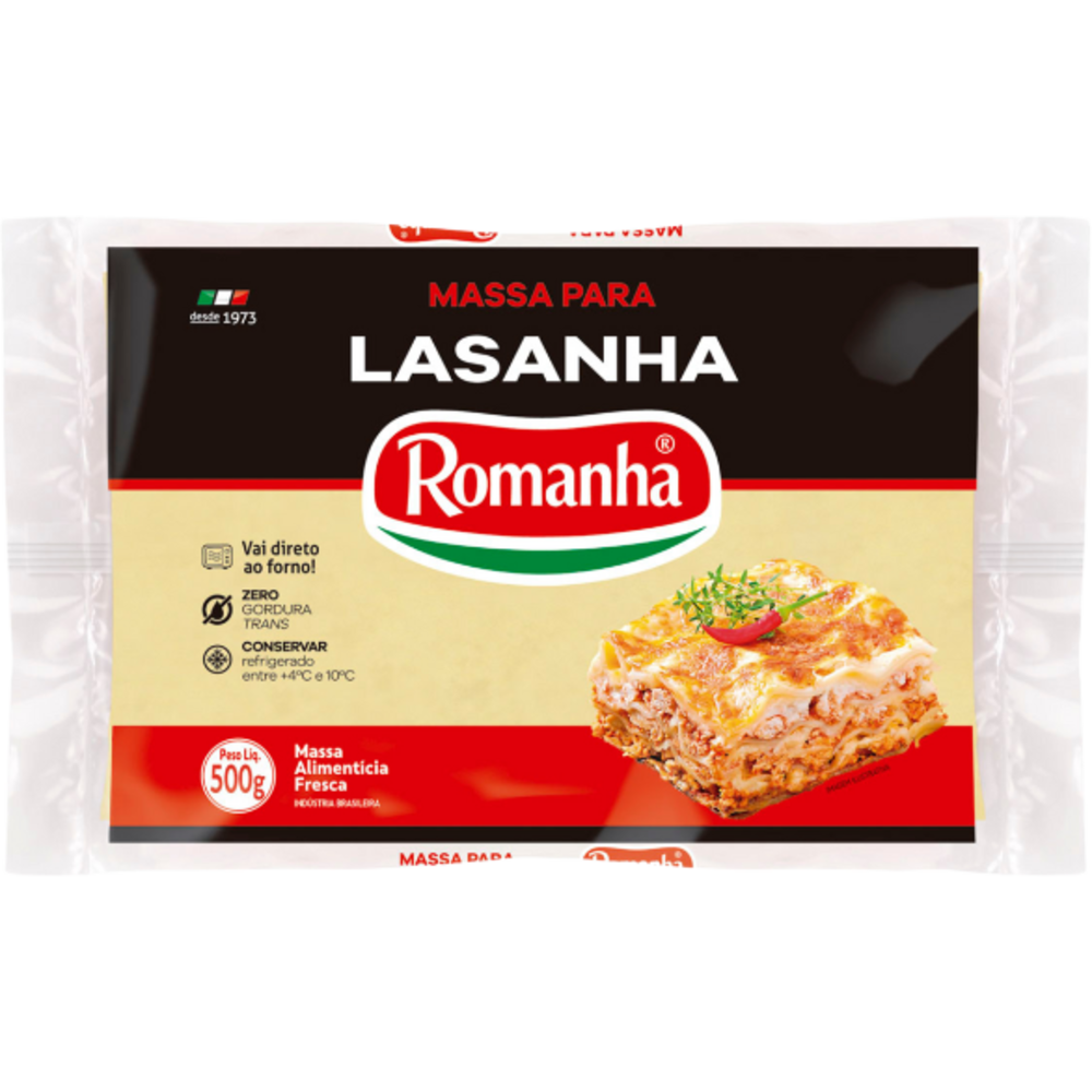 MASSA LASANHA ROMANHA 500G
