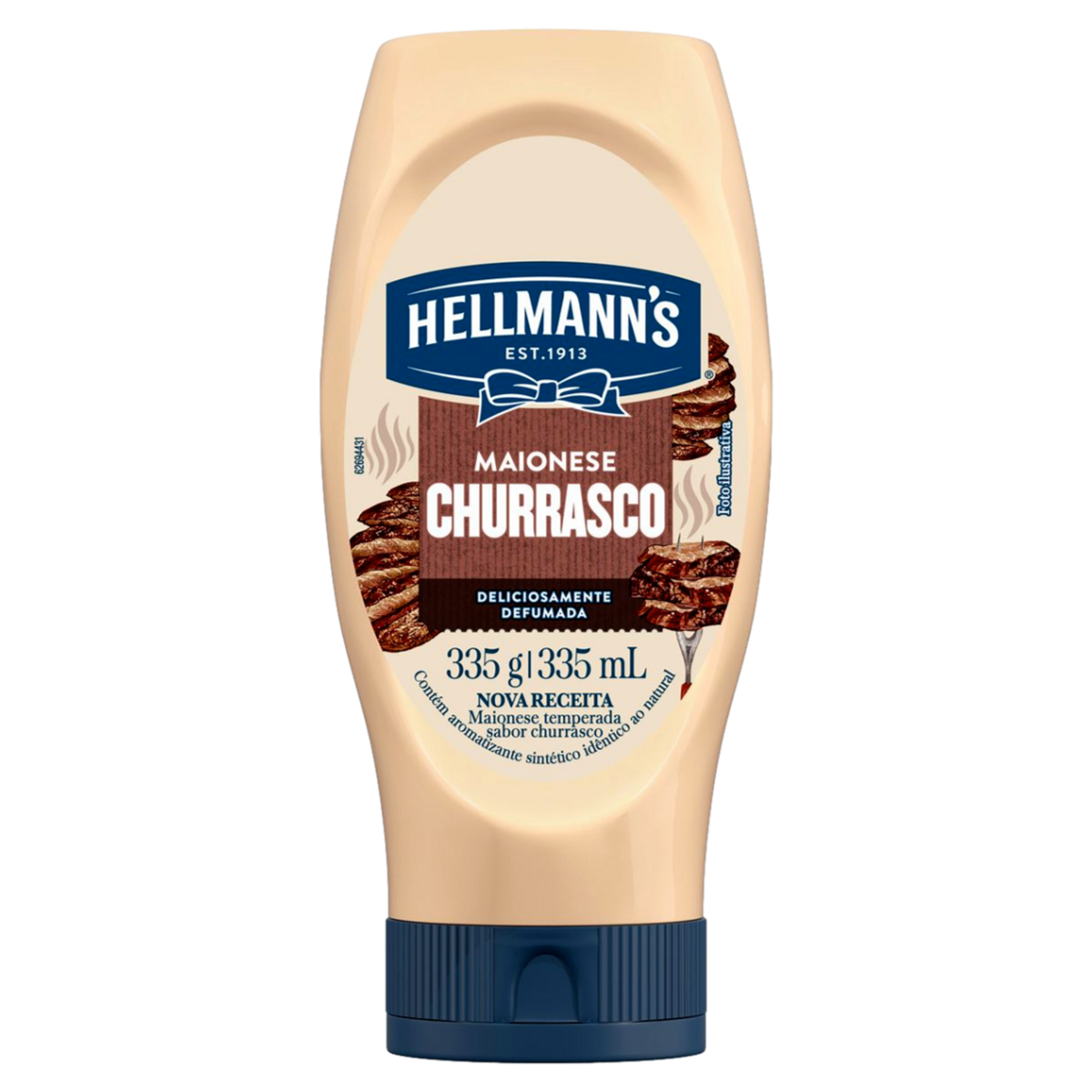 MAIONESE HELLMANNS SQZ 335G CHURRASCO