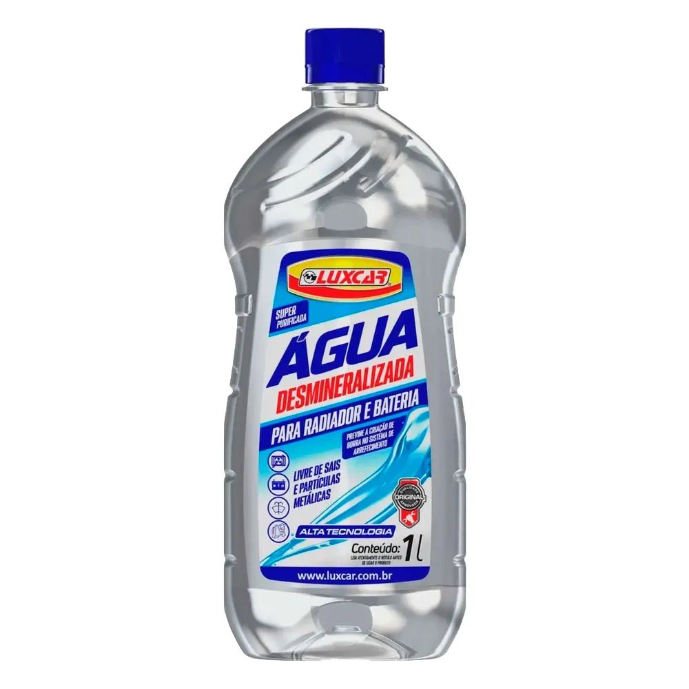 AGUA DESMINERALIZADA LUXCAR 1L