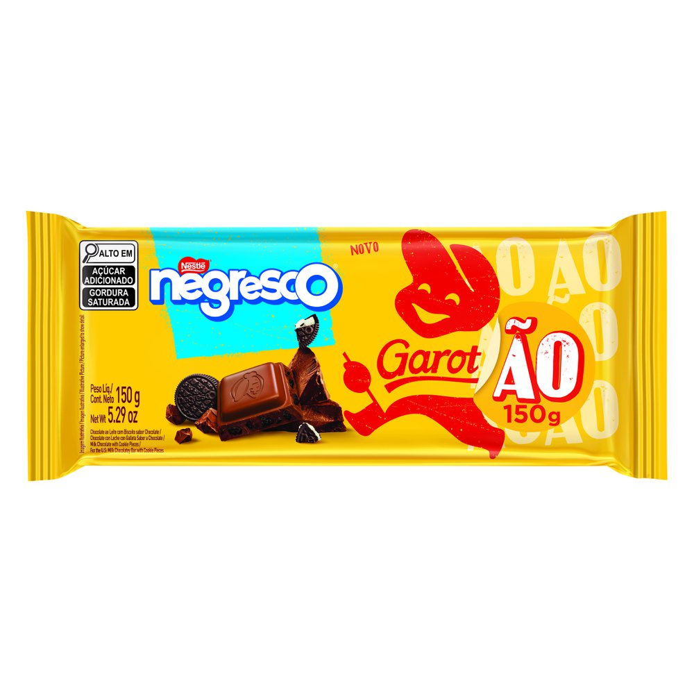 CHOCO GAROTAO BARRA 150G NEGRESCO