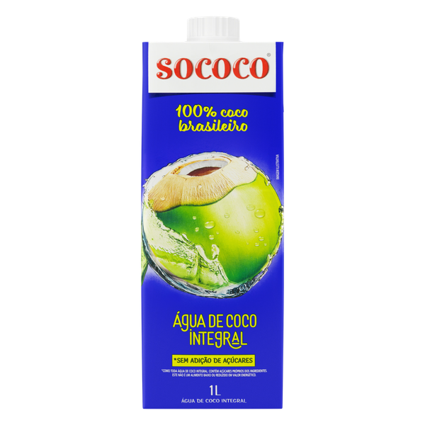 Água de Coco Sococo Natural 1L