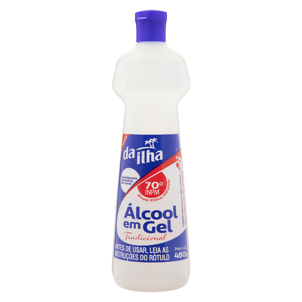 Álcool Gel Da Ilha 70 INPM 480g