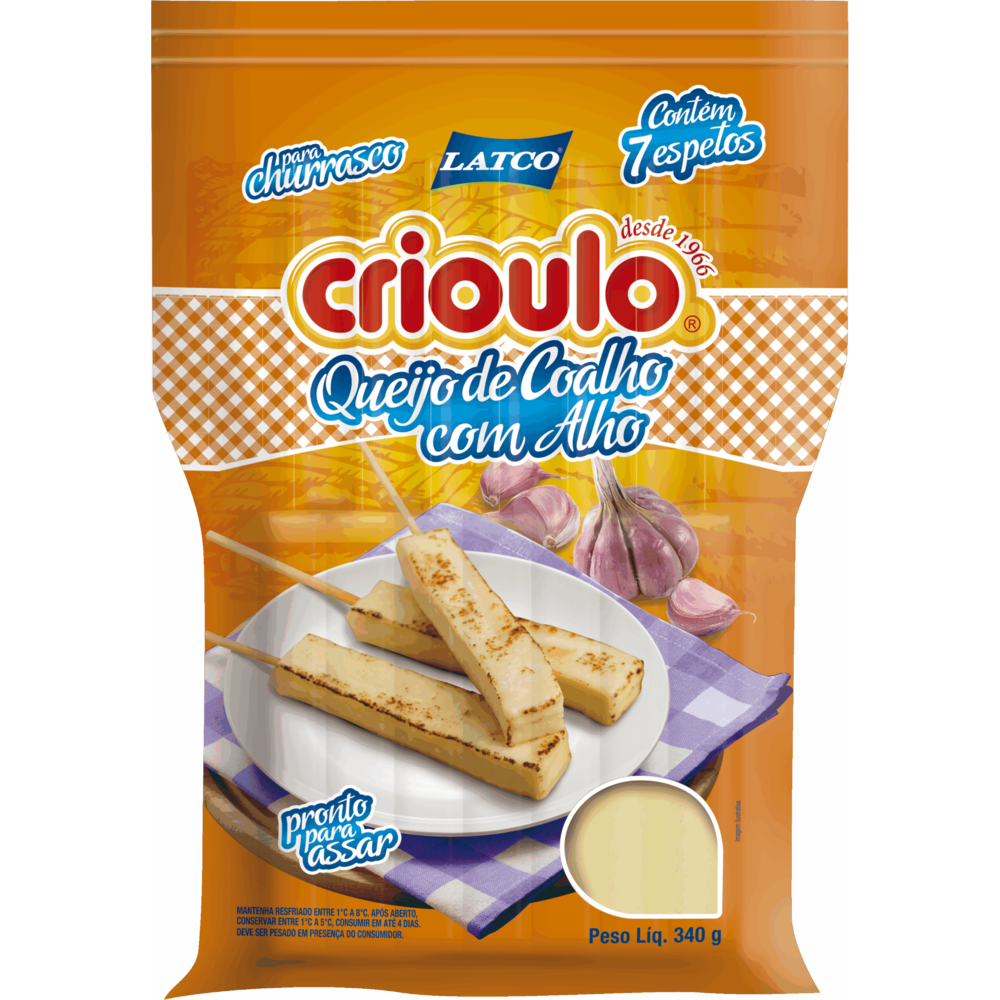 QUEIJO COALHO CRIOULO PALITO C ALHO kg