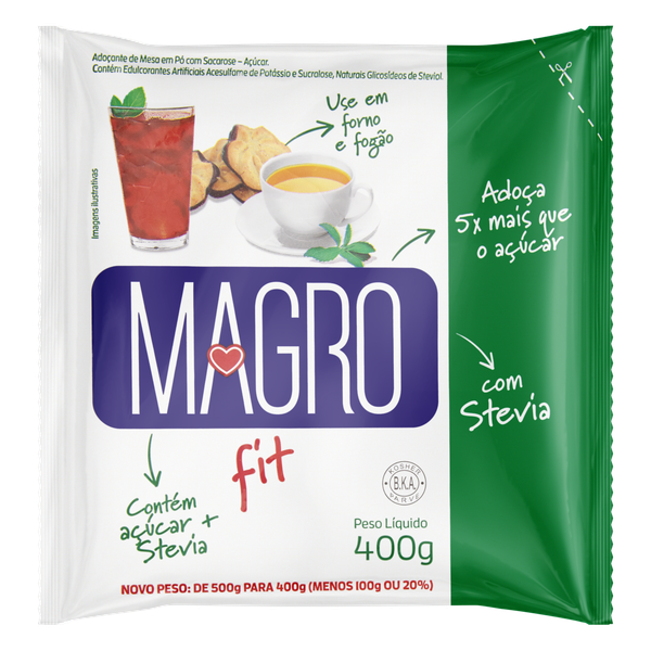 Açúcar Light Magro com Stevia 500g