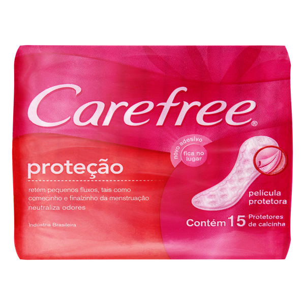 Absorvente Carefree Regular Original com Perfume 15 Unidades