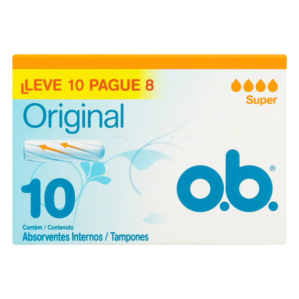 Absorvente Interno OB Super 10 Unidades