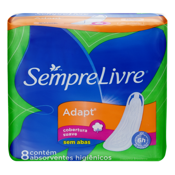 Absorvente Sempre Livre Especial Suave sem Abas 8 Unidades