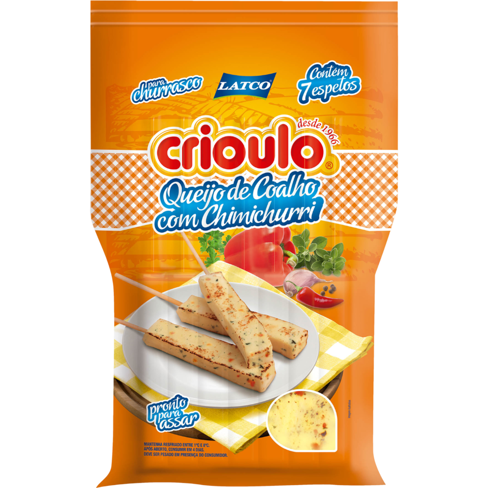 QUEIJO COALHO CRIOULO PALITO C CHIMICHURRI kg