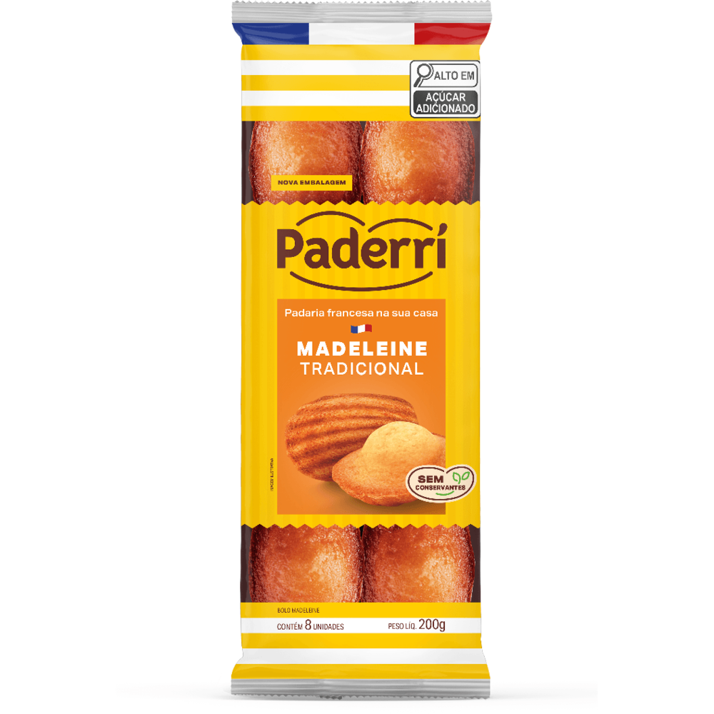 BOLO PADERRI MADELEINE 200G TRAD
