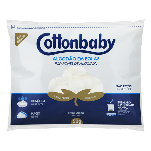 Algodão Cottonbaby Bola Branco 50g