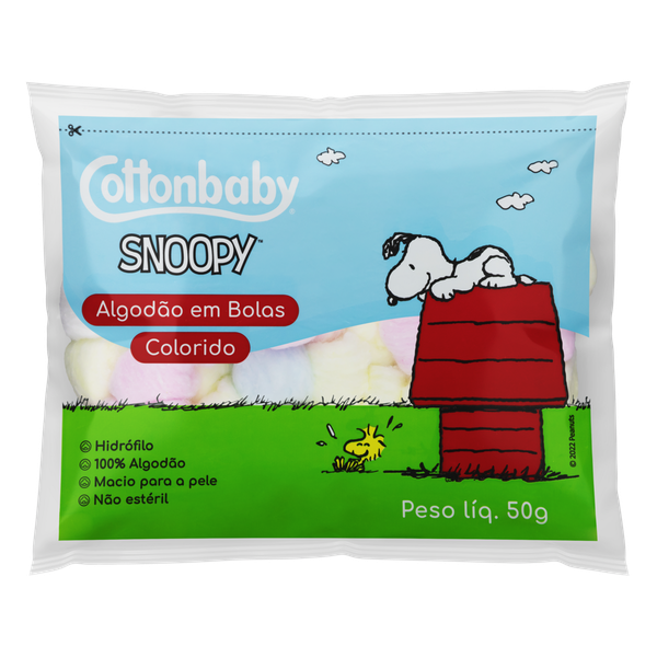 Algodão Cottonbaby Snoopy Bola Colorido 50g