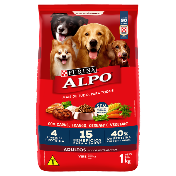 Ração Alpo Adulto Carne e Vegetais 1kg