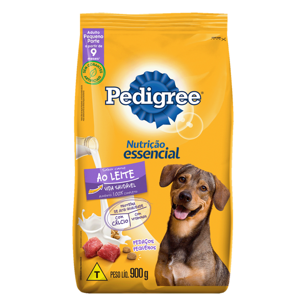 Ração Pedigree Nutrição Essencial Adulto Carne e Leite 900g