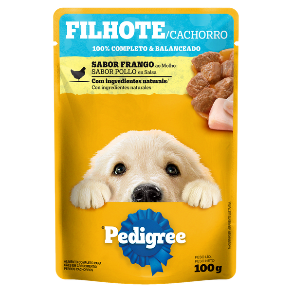 Ração Pedigree Filhote Sachê Frango 100g
