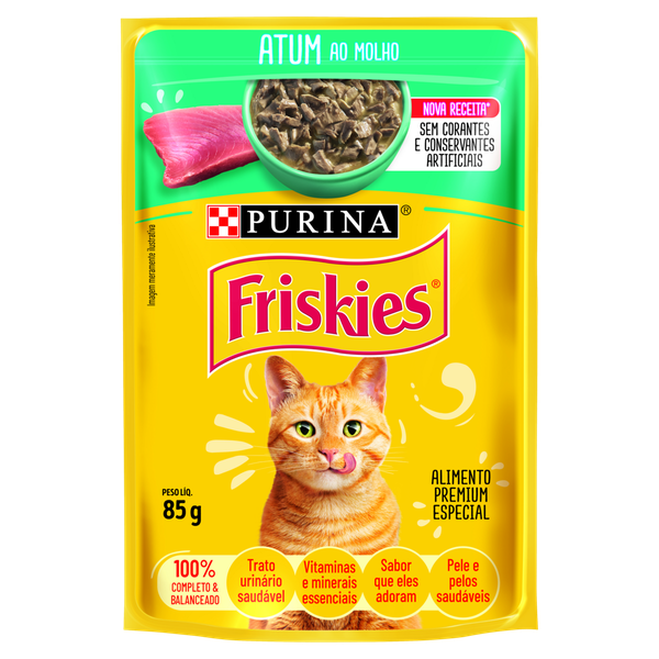 Ração Friskies Sachê Atum ao Molho 85g
