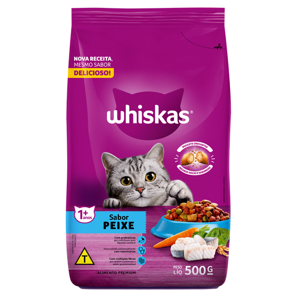 Ração Whiskas Peixe 500g