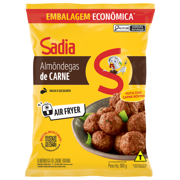 Almôndega Bovino Sadia Pouch 900g