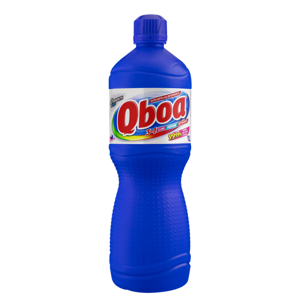 Alvejante Qboa 3 em 1 Detergente 1L