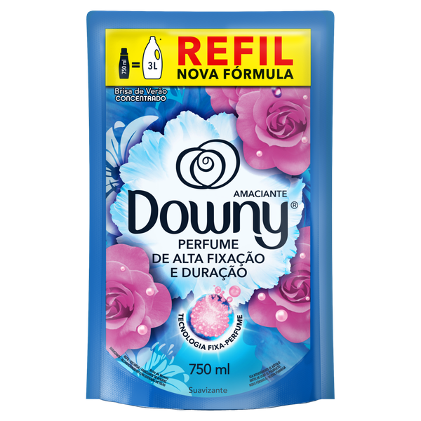 Amaciante Downy Concentrado Refil Brisa de Verão 750ml
