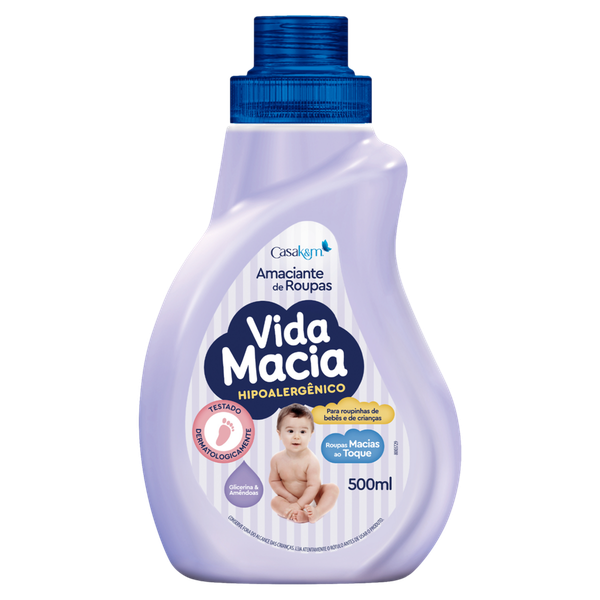 Amaciante Vida Macia Glicerina Amêndoas 500ml