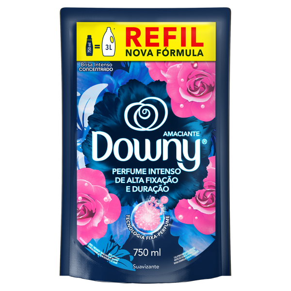 Amaciante Downy Concentrado Refil Brisa Intensa 750ml