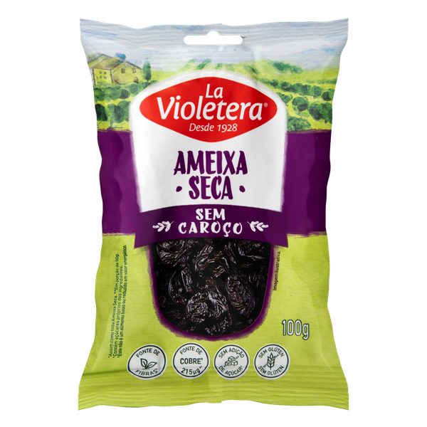 Ameixa Seca La Violetera sem Caroço 100g