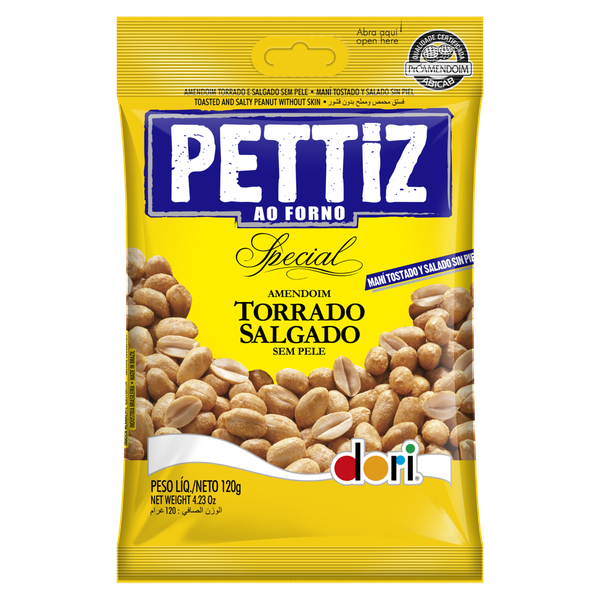 Amendoim Dori Pettiz Torrada Sal sem Pele 120g