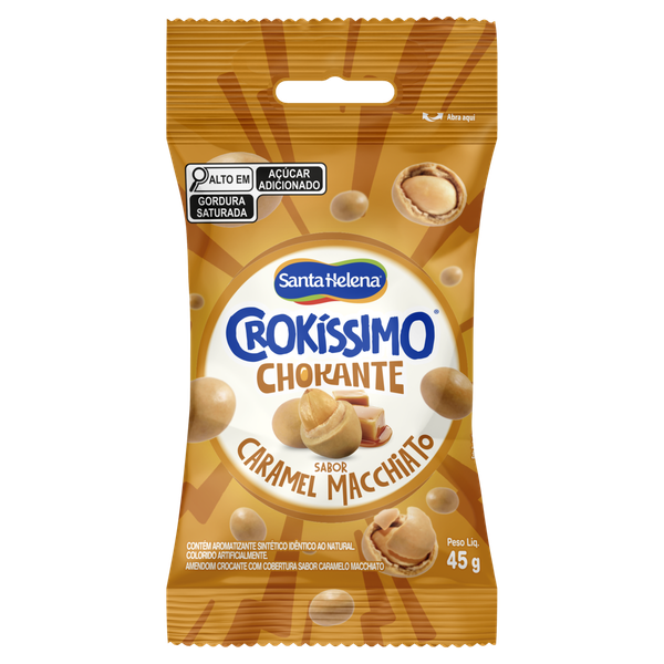 Amendoim Santa Helena Crokíssimo Caramelo Macchiato 45g