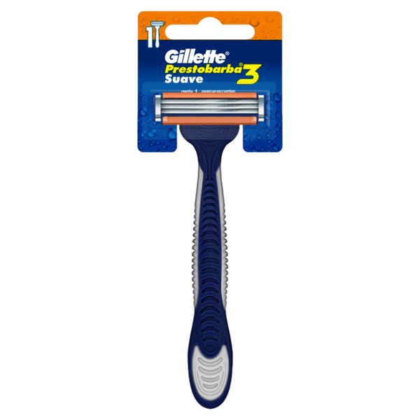 Aparelho Barbear Gillette Presto 3 Suave Cartela Unidade