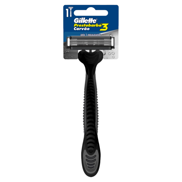 Aparelho Barbear Gillette Presto 3 Carvão Unidade