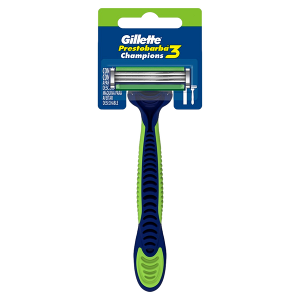 Aparelho de Barbear Gillette Presto 3 Champions 1 Unidade