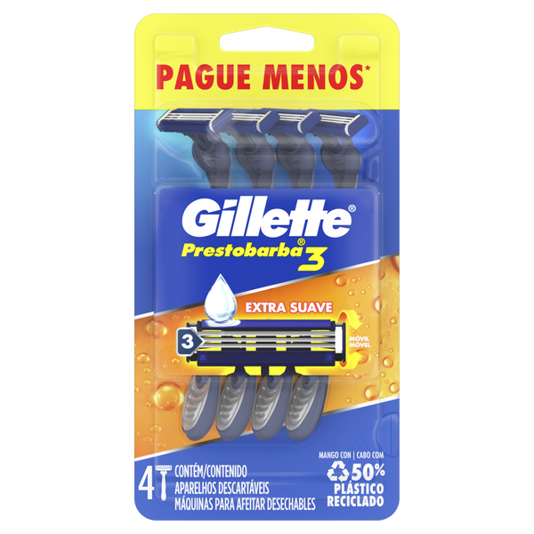 Aparelho de Barbear Presto 3 Gillette