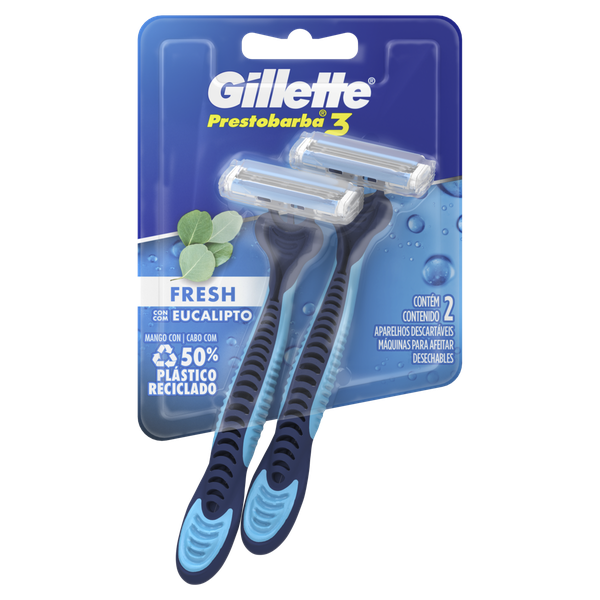 Aparelho de Barbear Gillette Presto 3 Ice 2 Unidades Sm