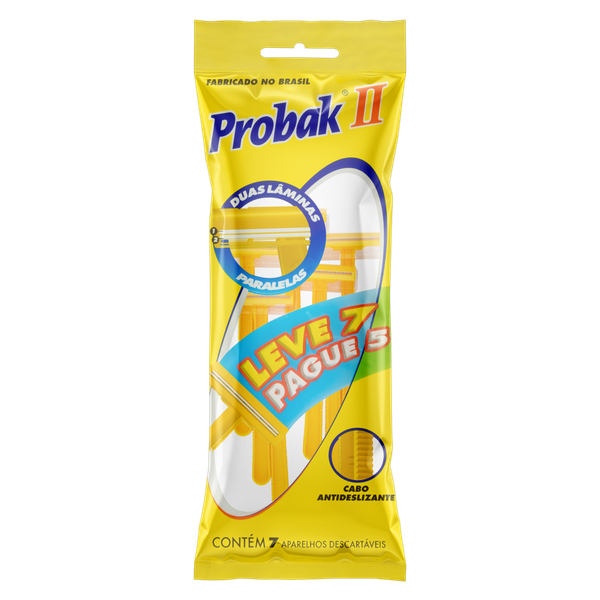 Aparelho de Barbear Probak II Bic Leve 7 Pague 5