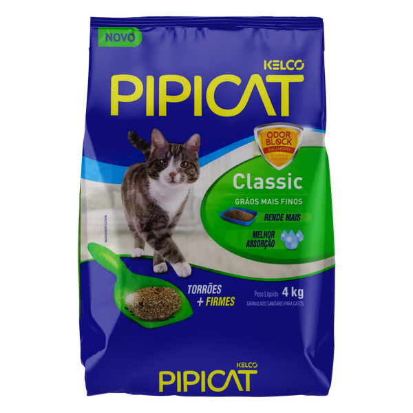 PET Areia Higiênico Pipicat Classic 4kg