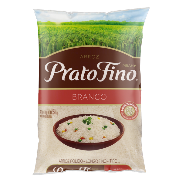 Arroz Branco Longo Fino Tipo 1 Prato Fino 5kg