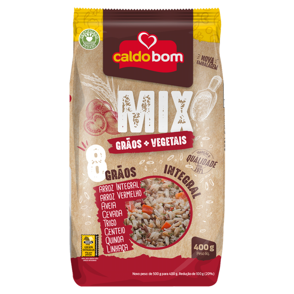 Arroz Gourmet Caldo Bom Mix de Gr Vegetal 500g
