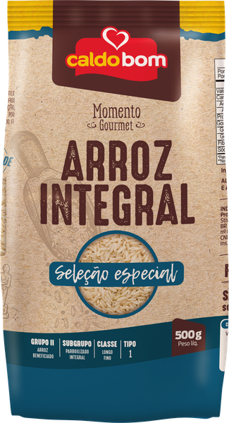 Arroz Integral Caldo Bom Gourmet 500g