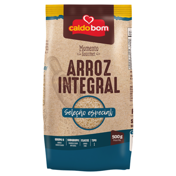 Arroz Integral Caldo Bom Gourmet 500g