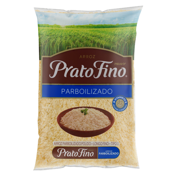 Arroz Parboilizado Prato Fino Longo Fino Tipo 1 1kg