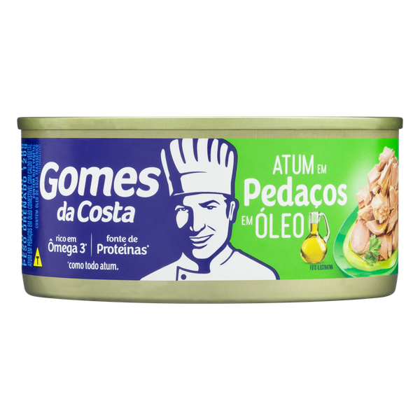Atum Gomes da Costa Pedaços em Óleo 170g