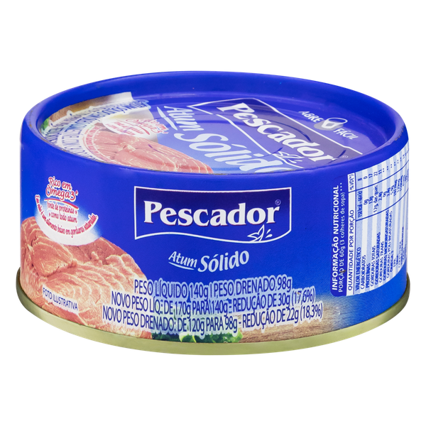 Atum Pescador Sólido em Óleo 140g