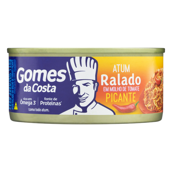 Atum Gomes da Costa Ralado ao Molho de Tomate Picante 170g