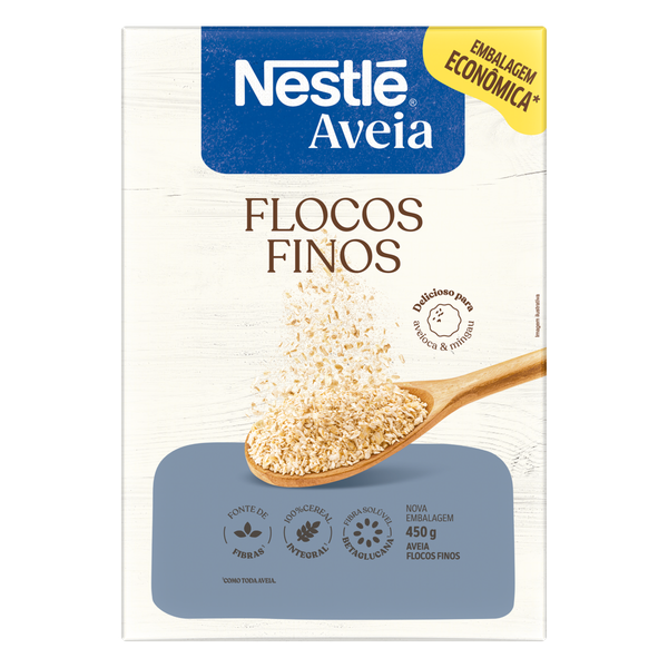 Aveia Nestlé Flocos Finos 450g