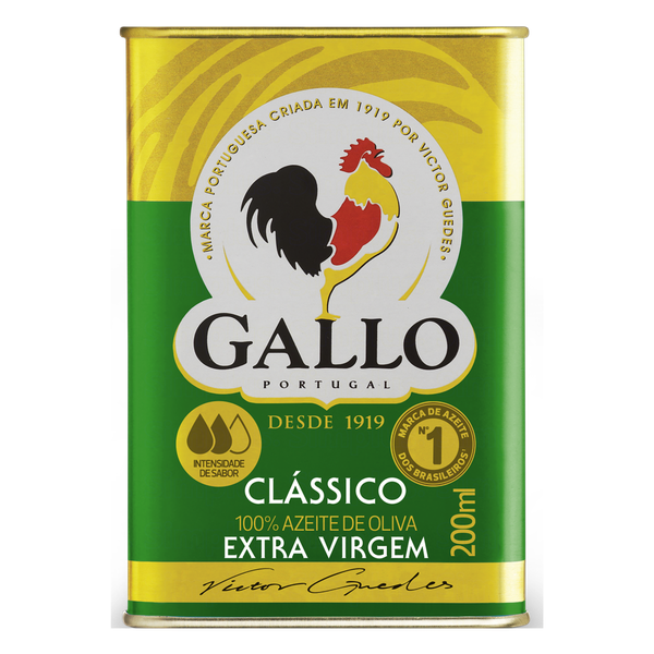 Azeite de Oliva Gallo Extra Virgem Lata 200ml