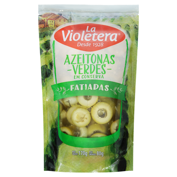 Azeitona La Violetera Doypack Fatiado 80g