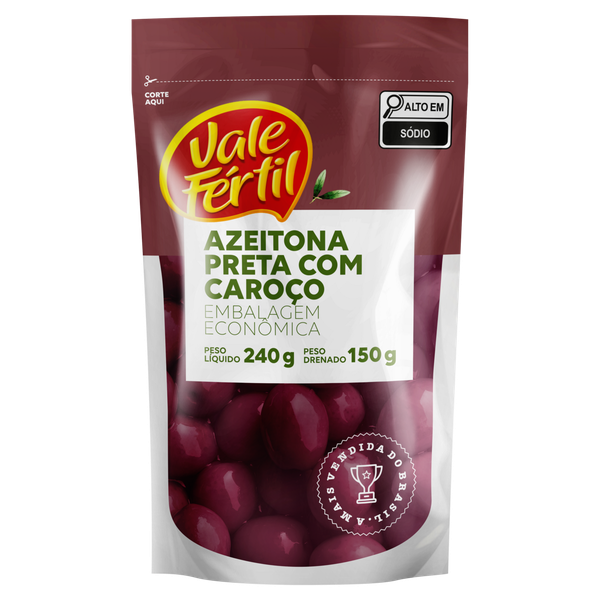 Azeitona Preta Vale Fértil Doypack 150g