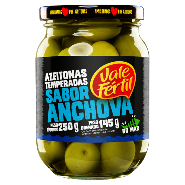 Azeitona Vale Fértil Sabor Anchova 145g