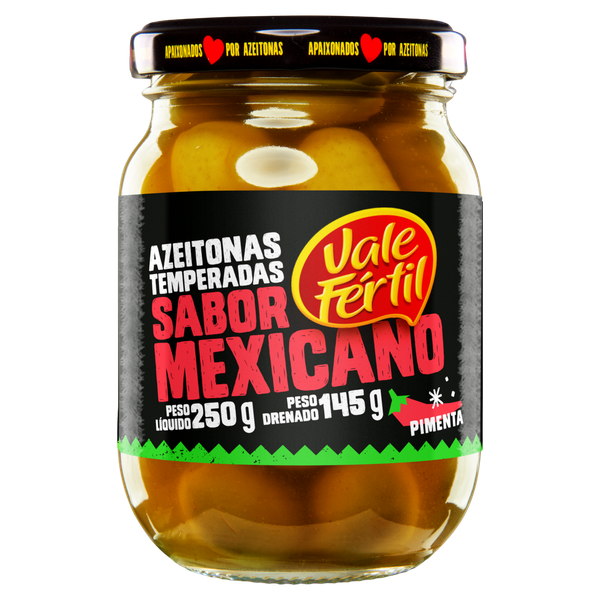 Azeitona Vale Fértil Sabor Mexicano 145g