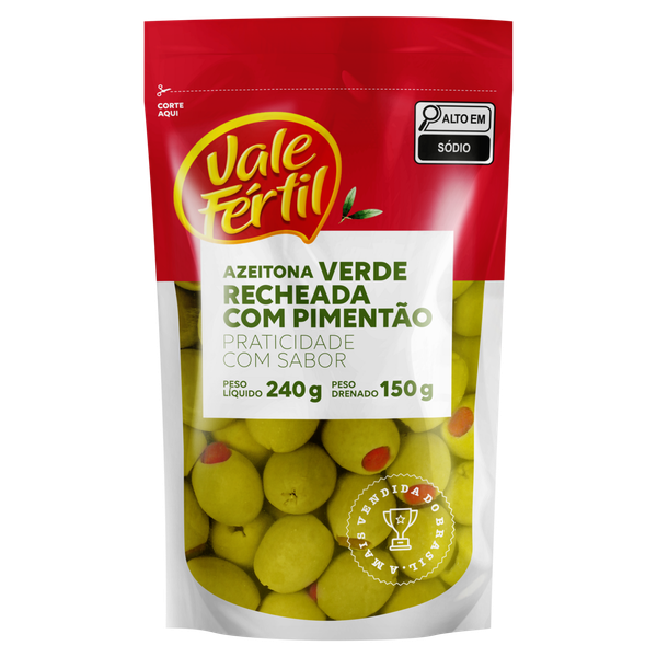 Azeitona Vale Fértil Doypack Recheada 150g